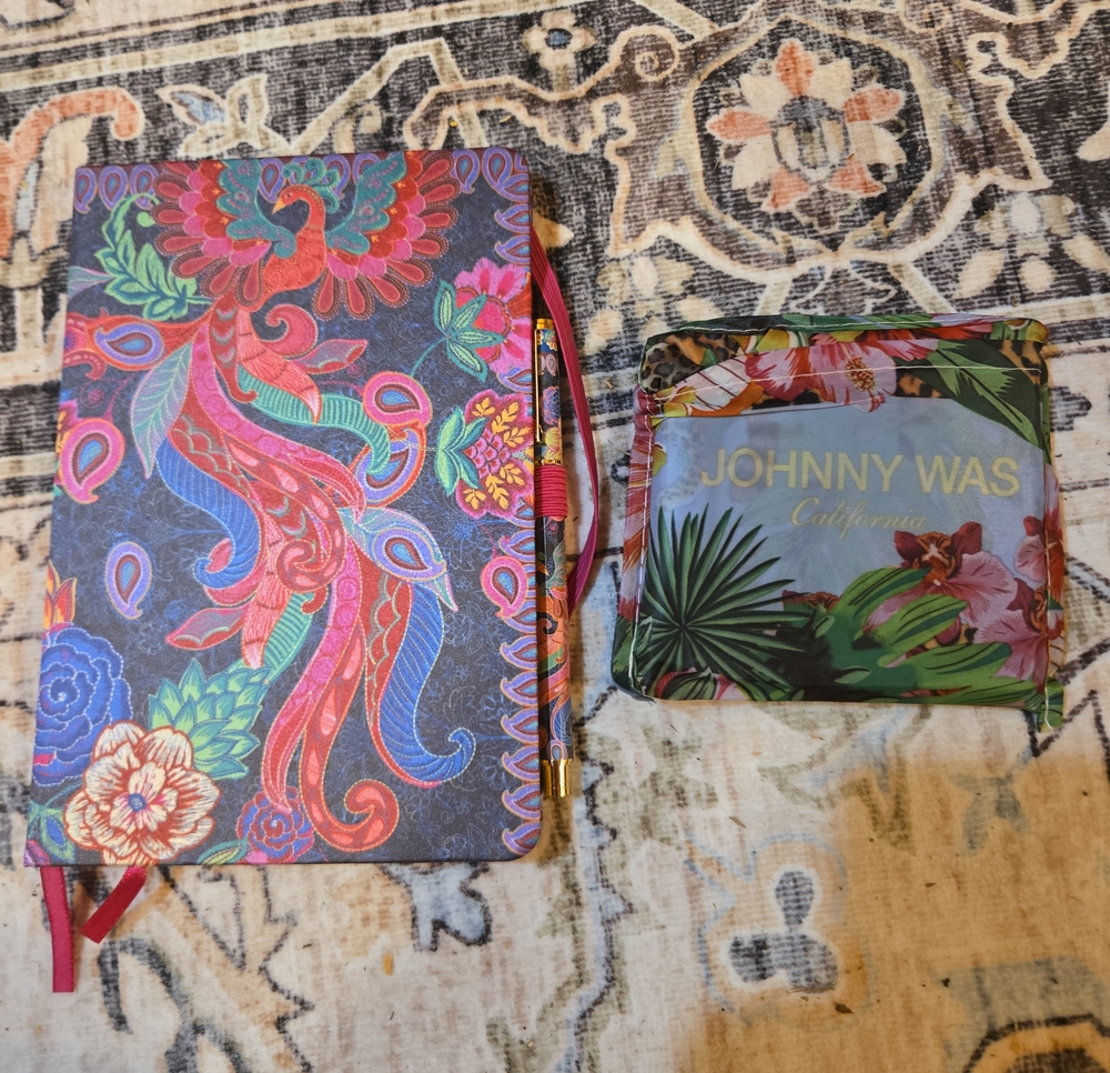 Johnny Was Multicolor Phoenix Notebook & FOLDABLE TOTE